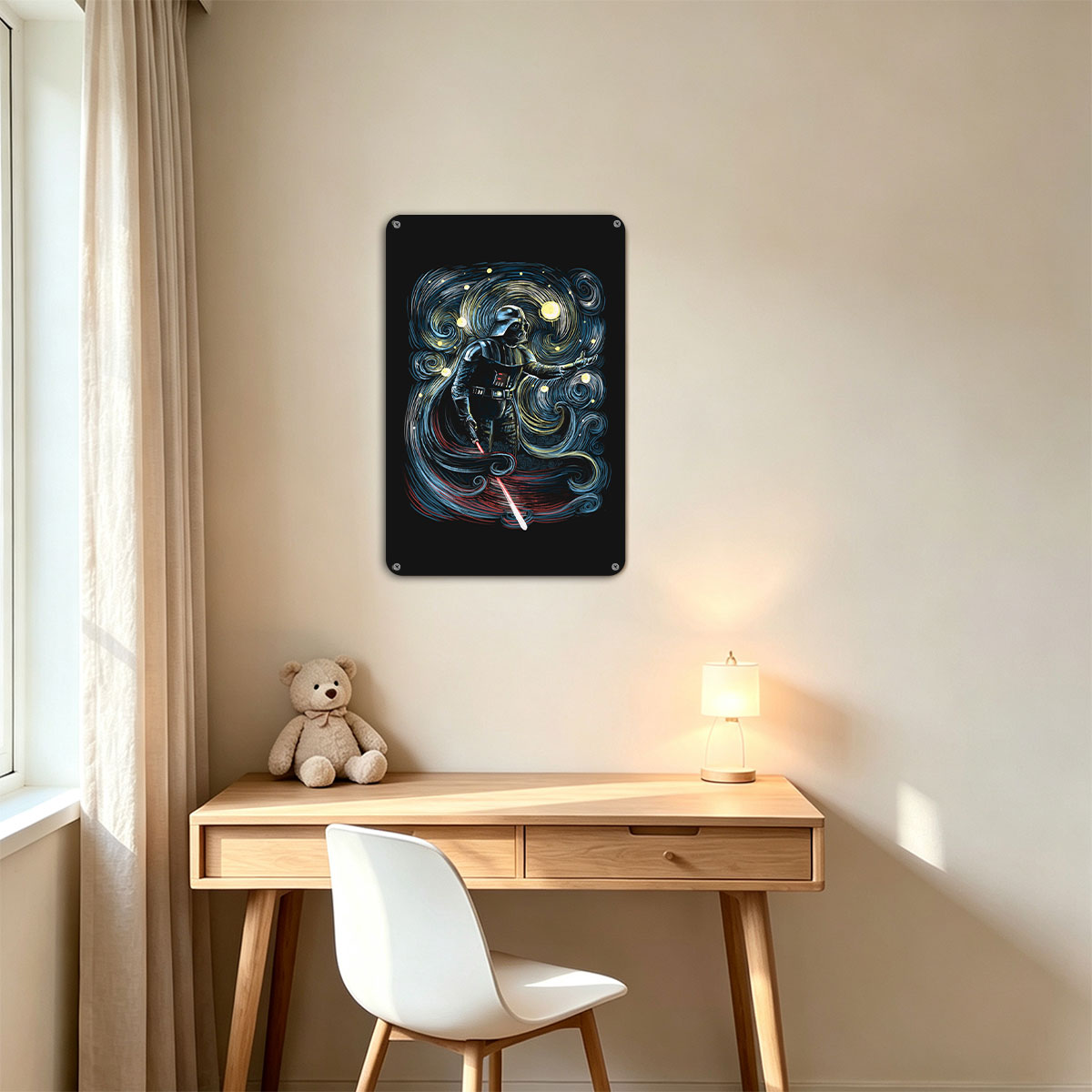 Darth Vader in a Starry Night Style Artwork - painting