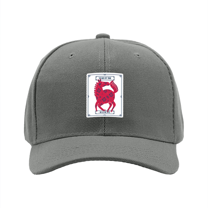 1pc New Baseball Cap Year of the Horse Print Design Unisex Adjustable Hat for Outdoor Activities and Casual Wear Suitable for Adults