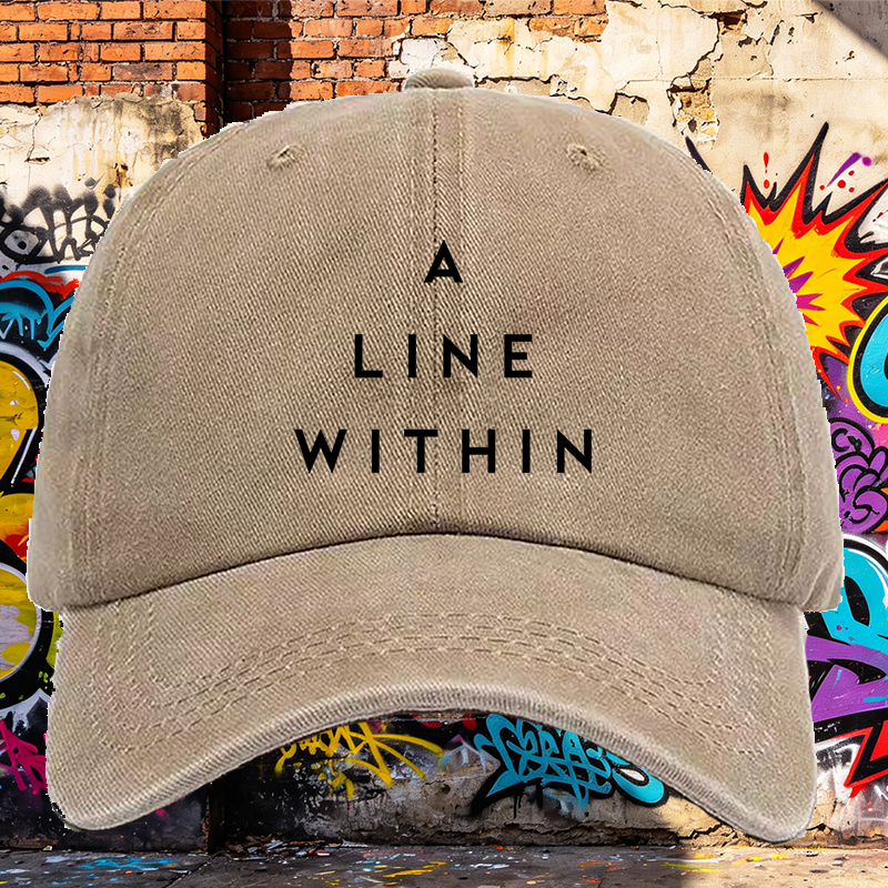 Men's Printed Washed Cap with 