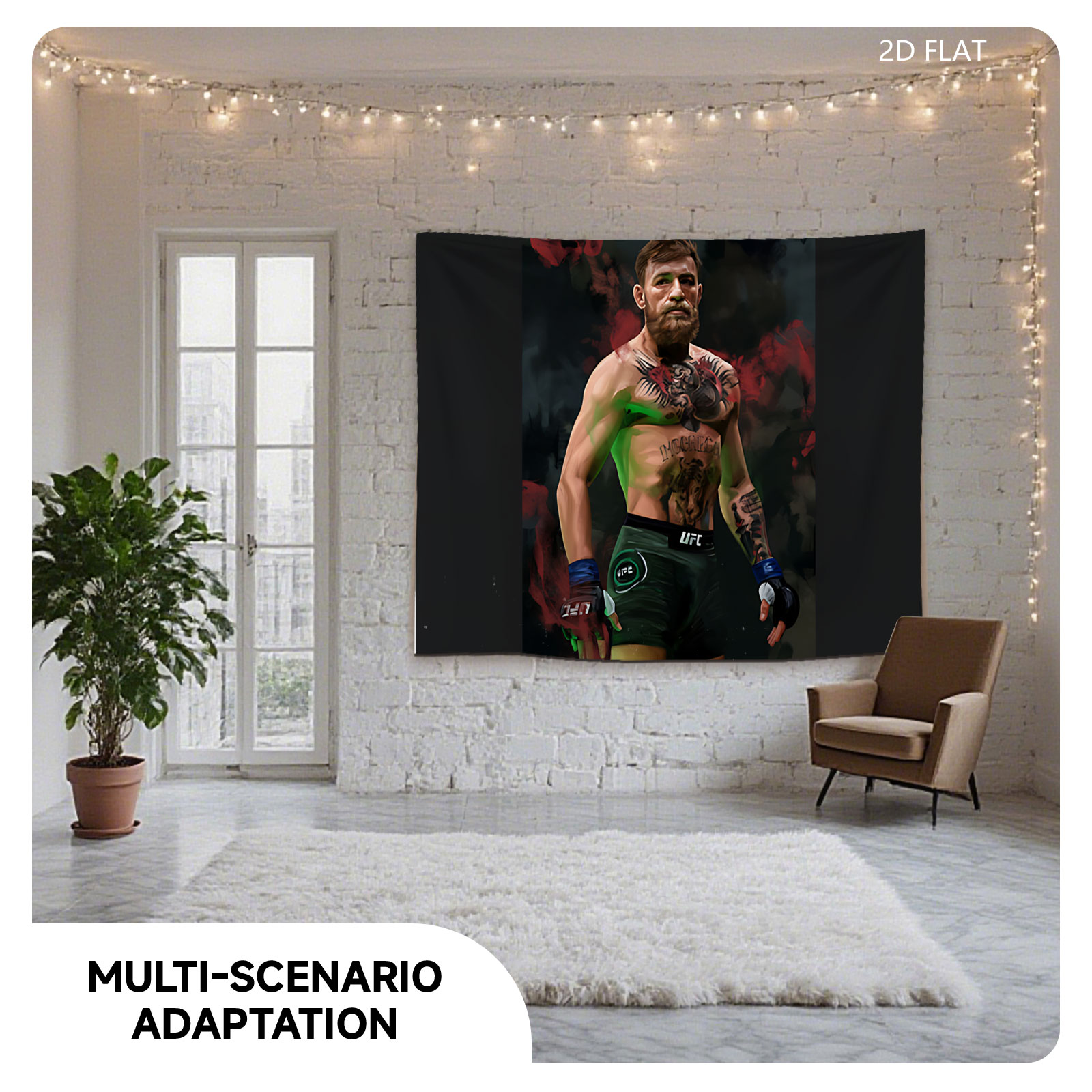 Conor McGregor UFC Fighter Portrait - Tapestry