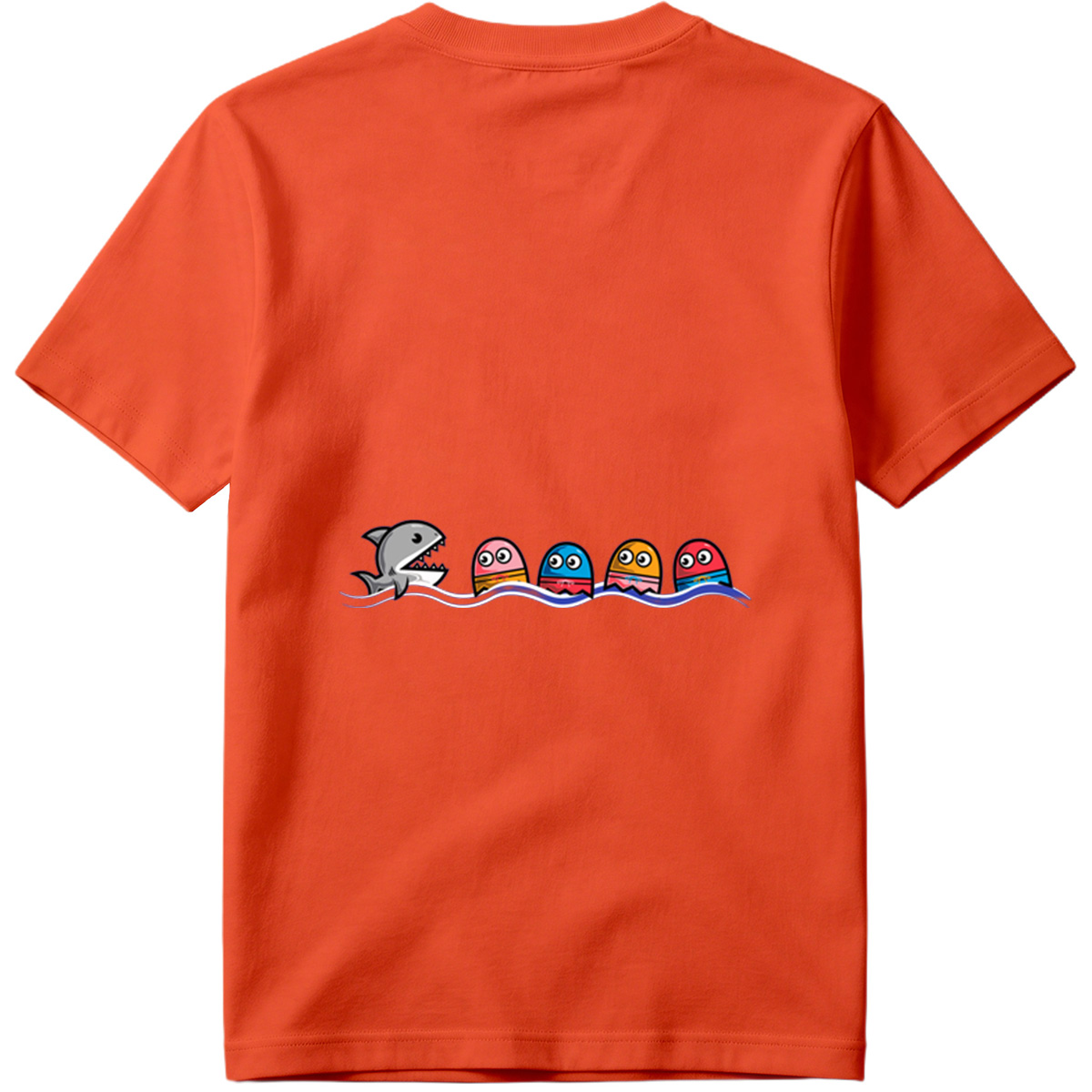 Pac-Man and the Shark - Tee