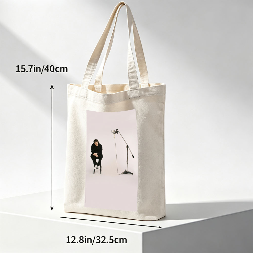 Liam Payne in Studio Session with Microphone Setup - Canvas tote bags