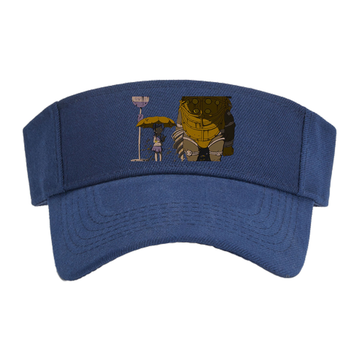 Rapture Sign, Little Girl with Umbrella, and Big Daddy from Bioshock -  Visor cap