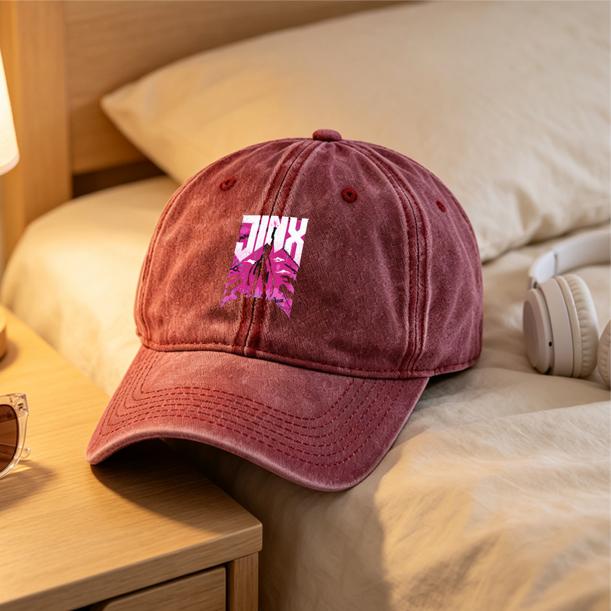 Jinx: The Rebel of Zaun - Washed Denim - Baseball Cap