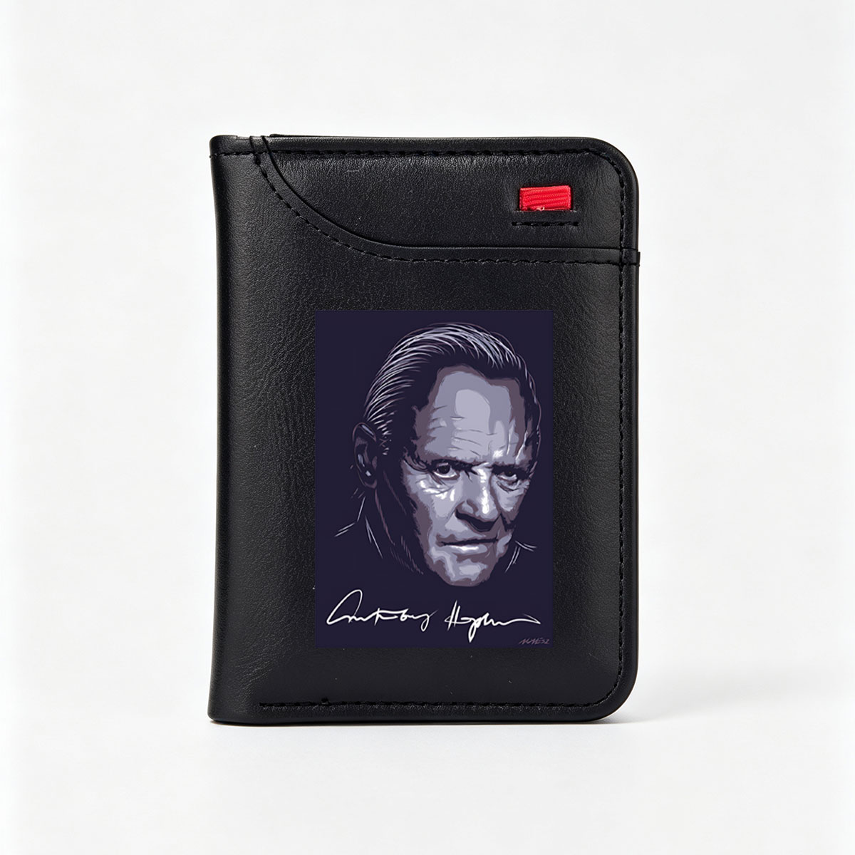 Anthony Hopkins Portrait Artwork - Vertical Style Wallet