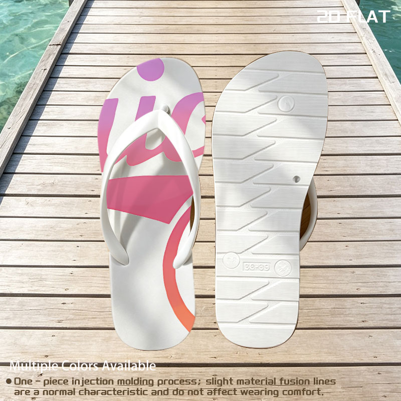 Juicy Couture Logo with Gradient Pink and Orange Design -  flip-flops