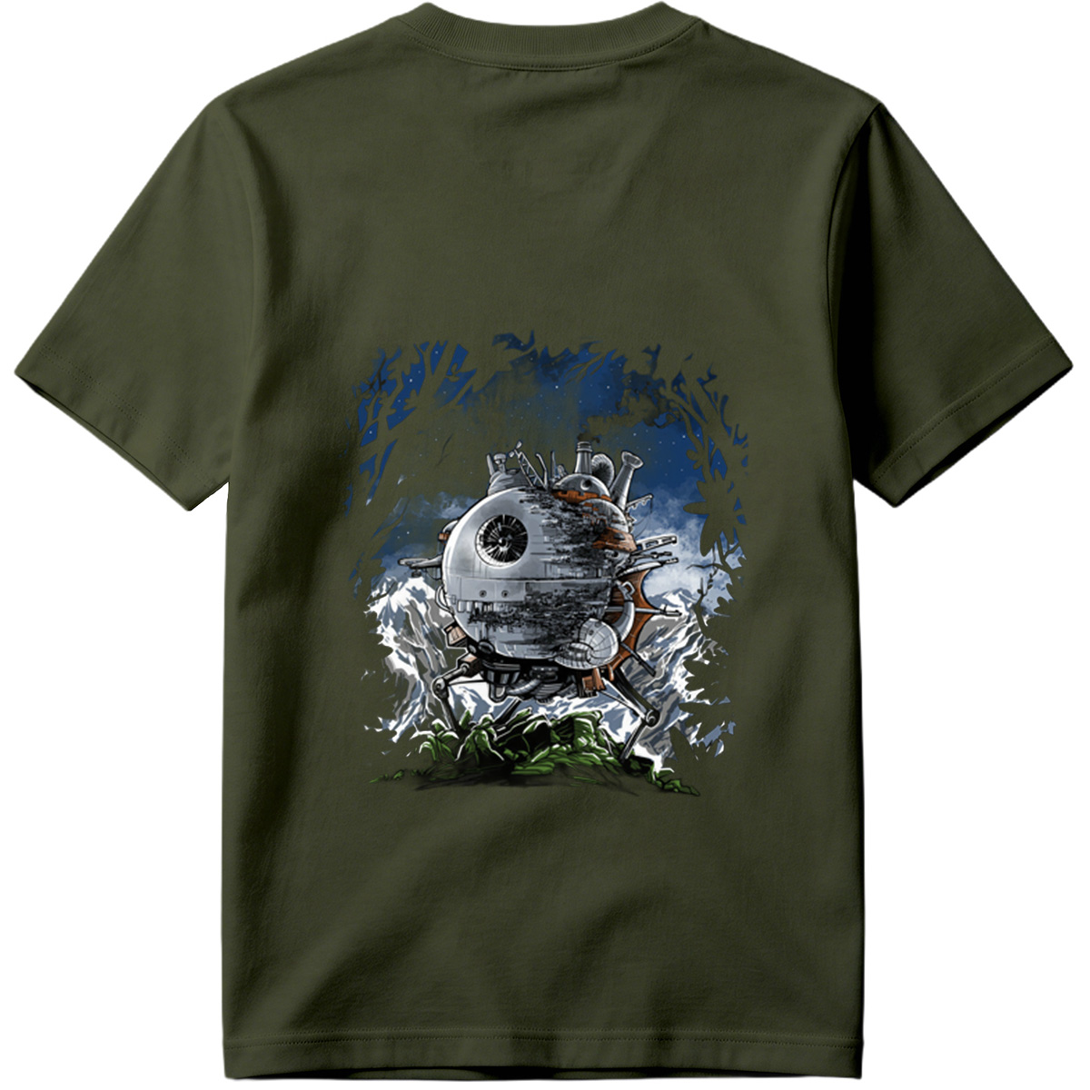 Steampunk Death Star in the Forest - Tee