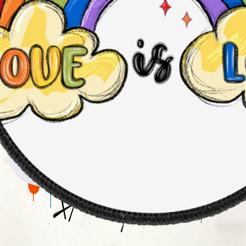 Unisex Classic Baseball Cap with Rainbow Love is Love Print | Lightweight Adjustable Hat for Outdoor Activities, Casual Wear, and Pride Events | Perfect for Adults Seeking Inclusive Fashion and Comfortable Sun Protection