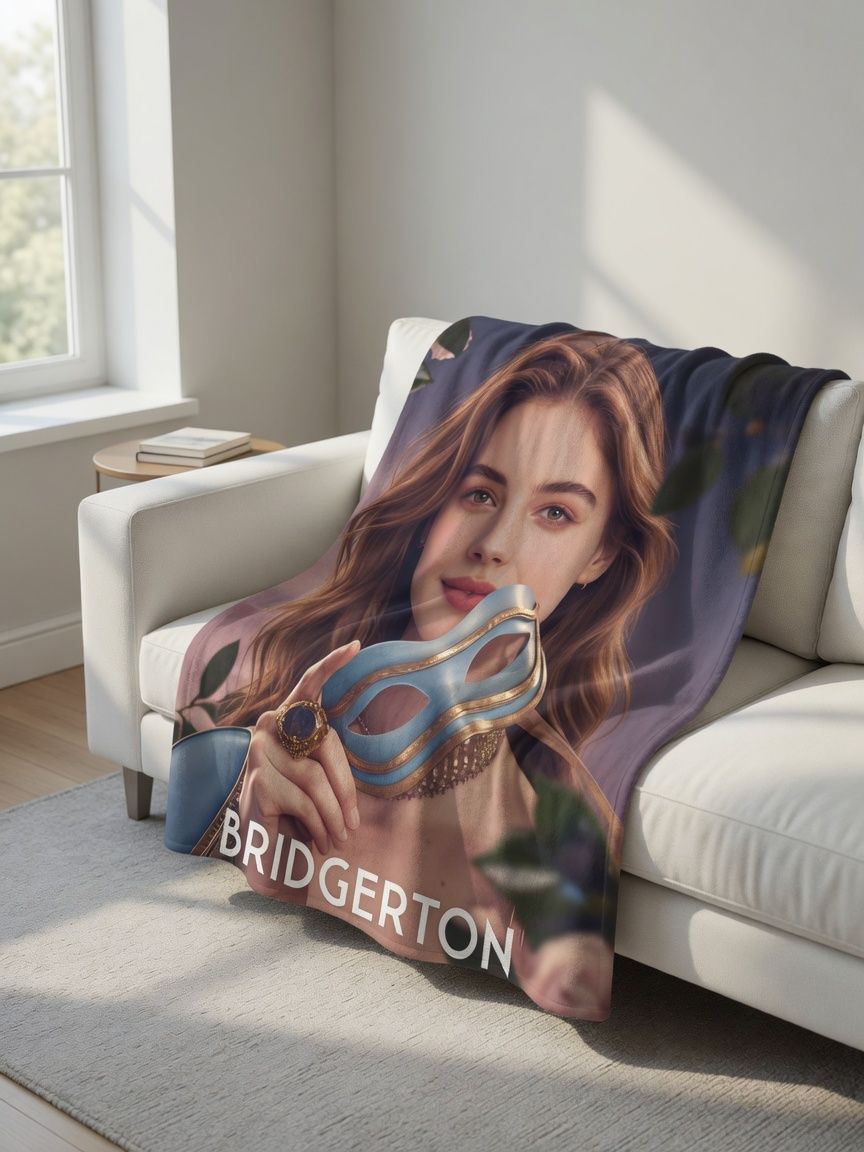 Custom Face Photo Blanket Velvet Flannel Throw Cozy Fleece Cover Ideal Personalized Gift for Bed Couch and Travel