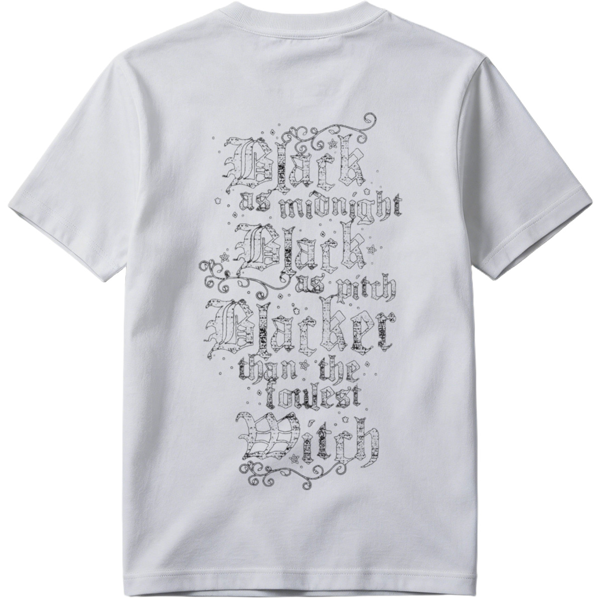 Black as Midnight, Black as Pitch, Blacker than the Fouldest Witch - Tee