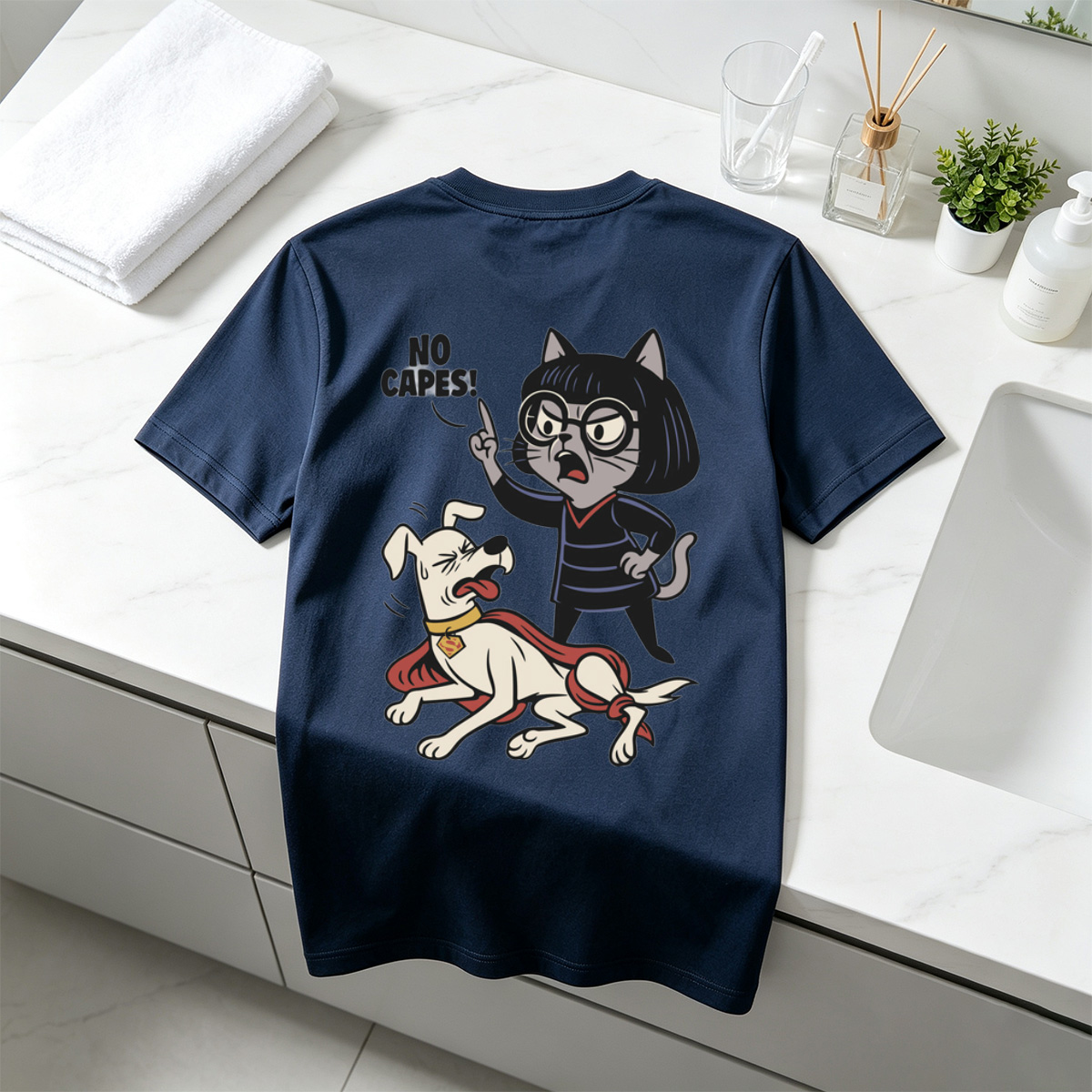 Krypto the Superdog and Streaky the Supercat: No Capes! - Tee