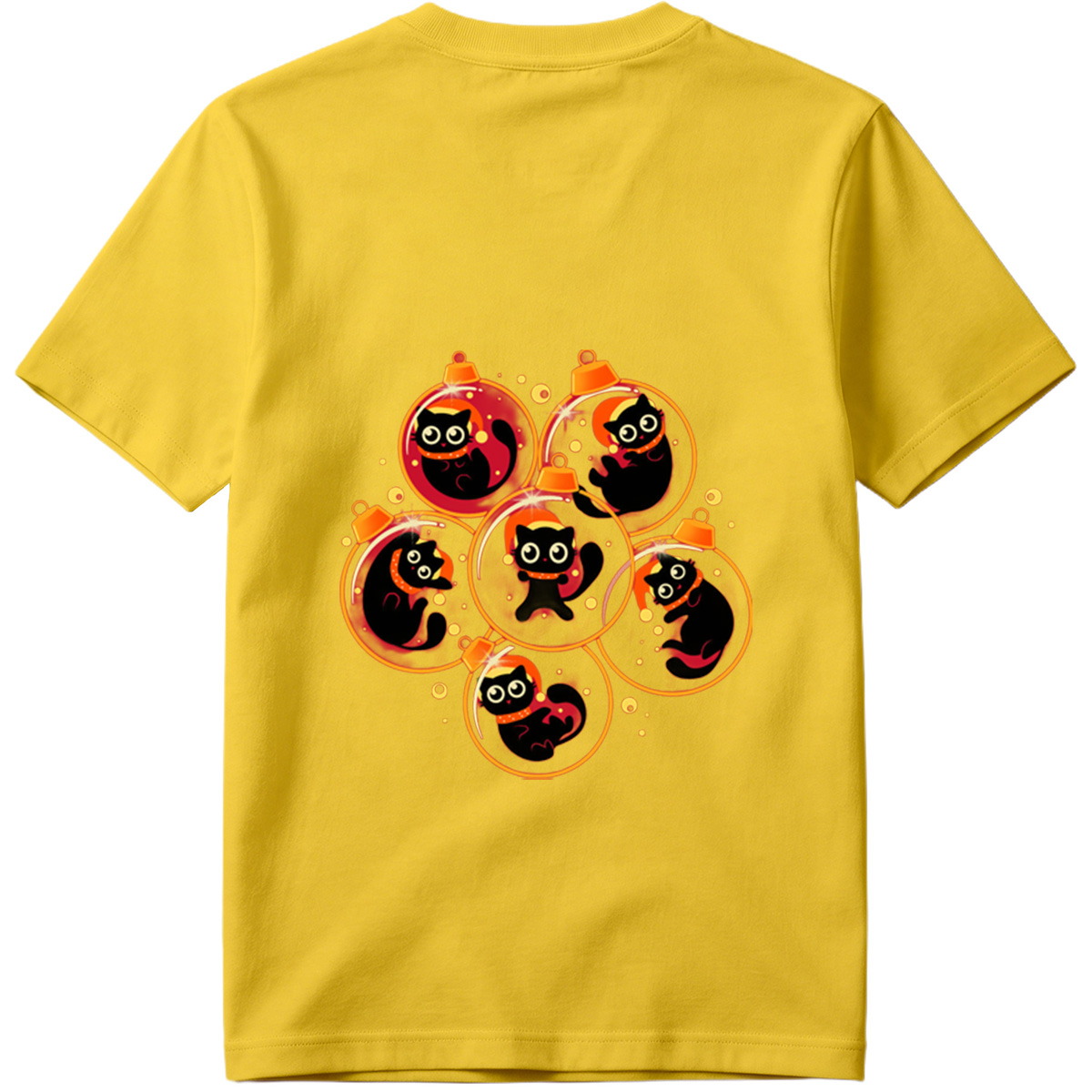 Black Cat Christmas Ornaments - Tee
