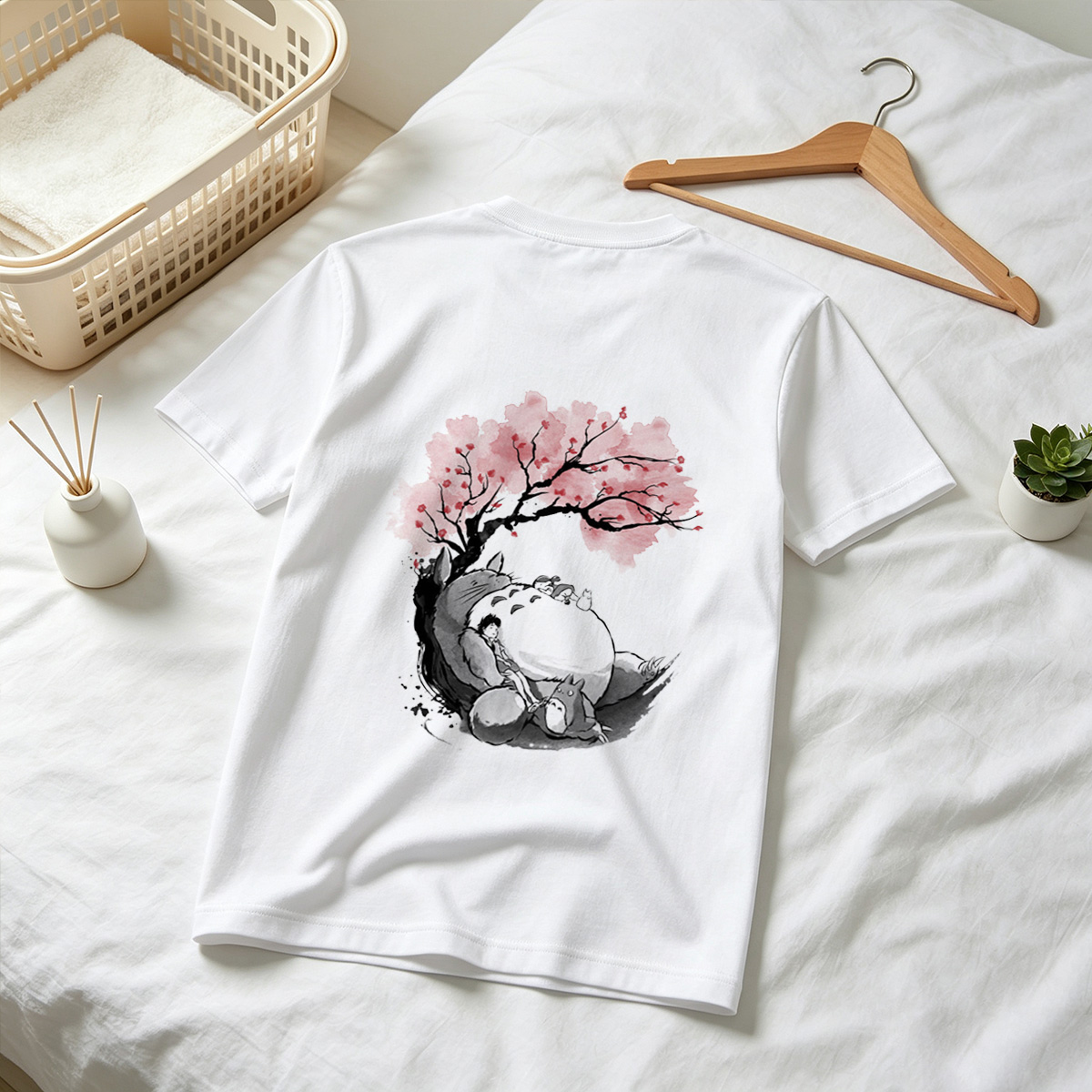 My Neighbor Totoro: Mei and Totoro Under Cherry Blossoms - Tee