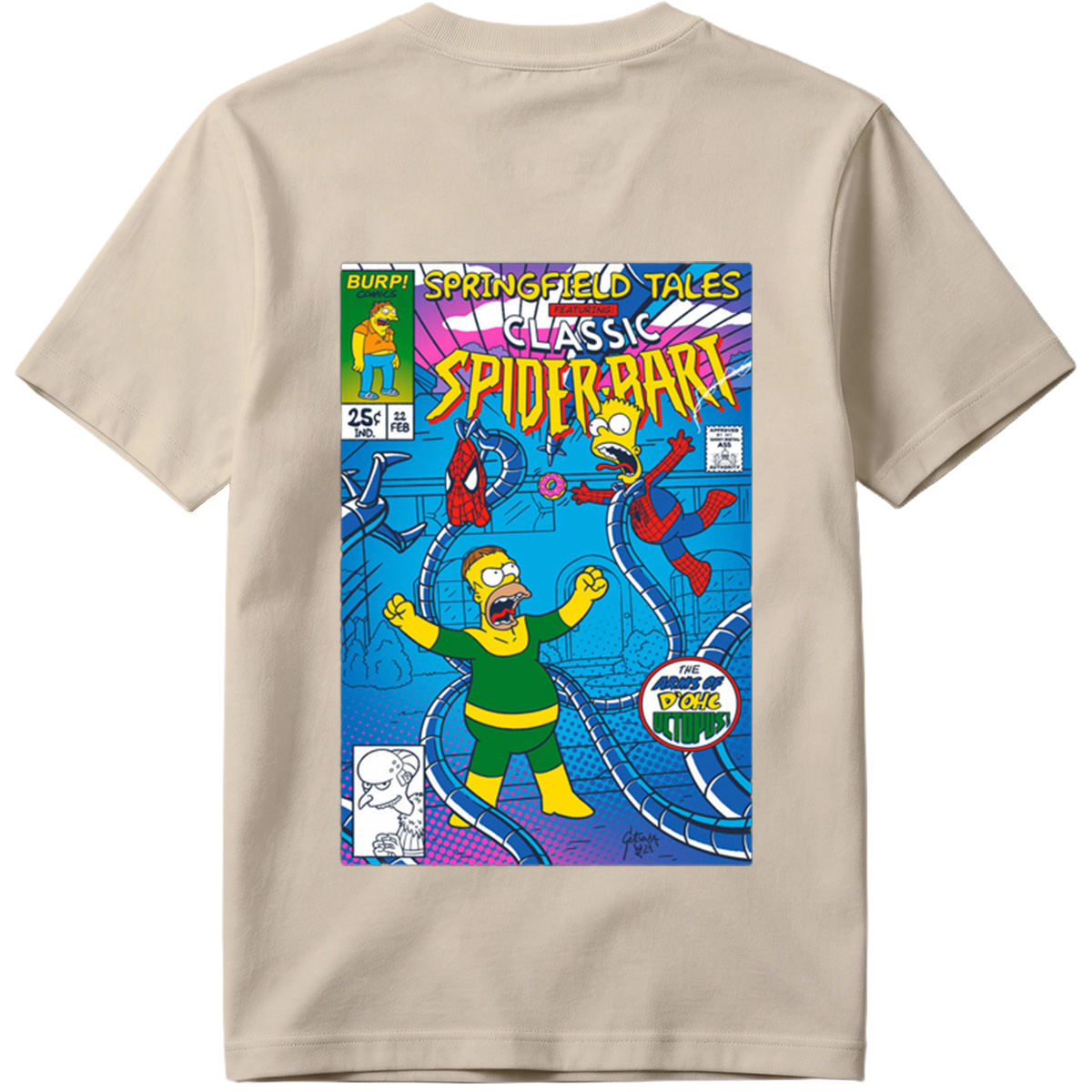 Springfield Tales Featuring Classic Spider-Bart: The Arms of D'Ohc Octopus - Tee