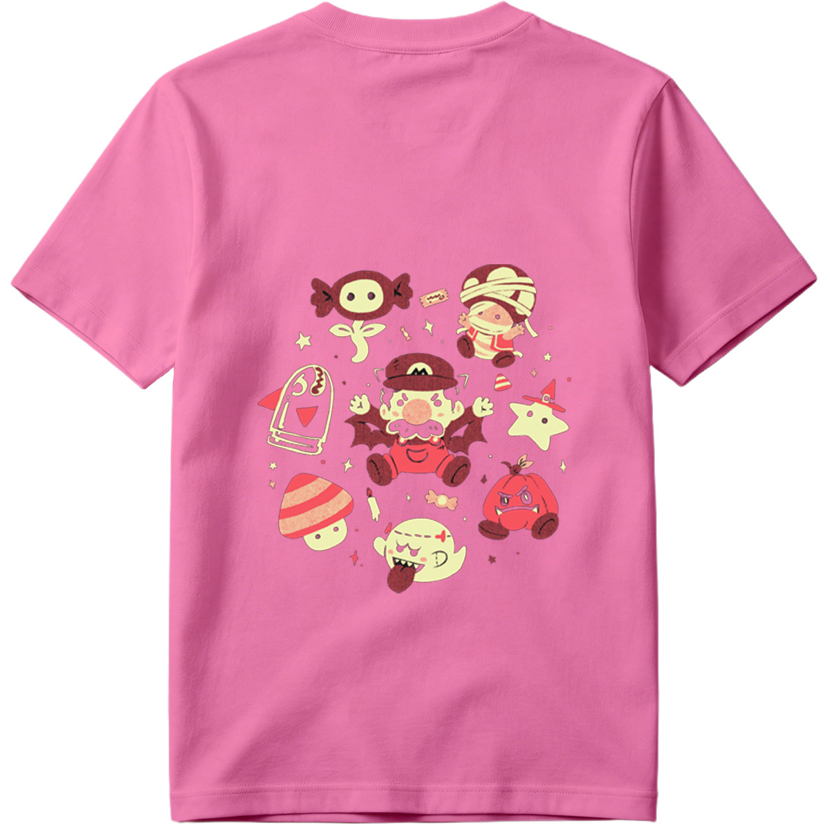 Super Mario Characters in Halloween Costumes - Tee