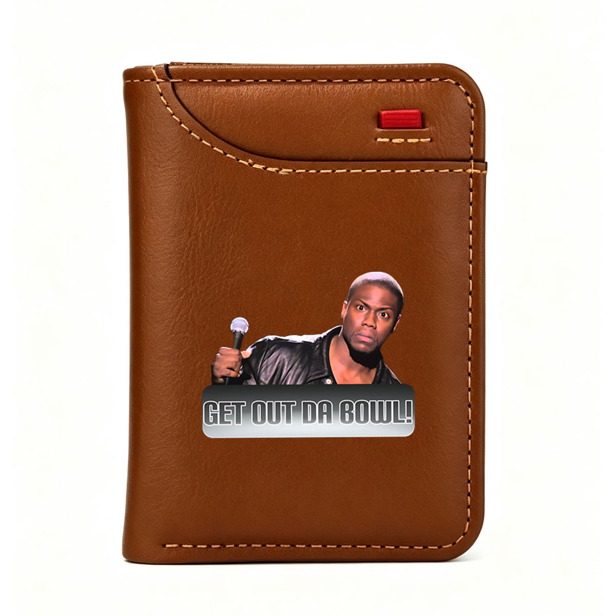 Kevin Hart holding microphone with text 
