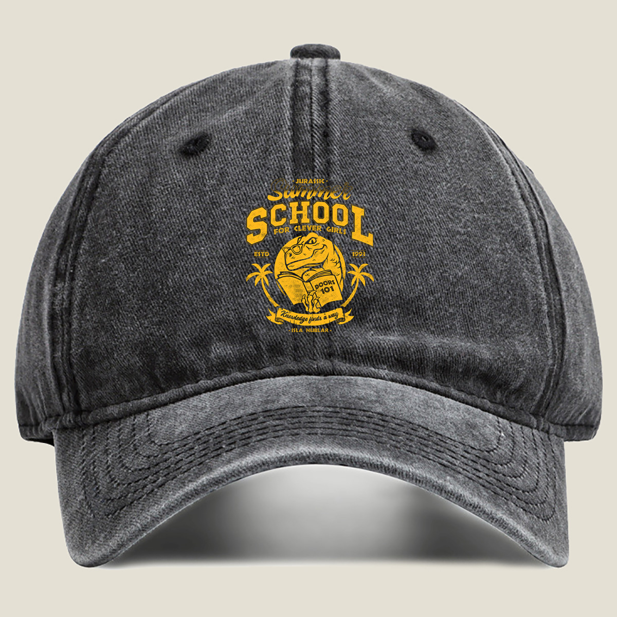 Jurassic Summer School: Clever Girls Edition - Washed Denim - Baseball Cap