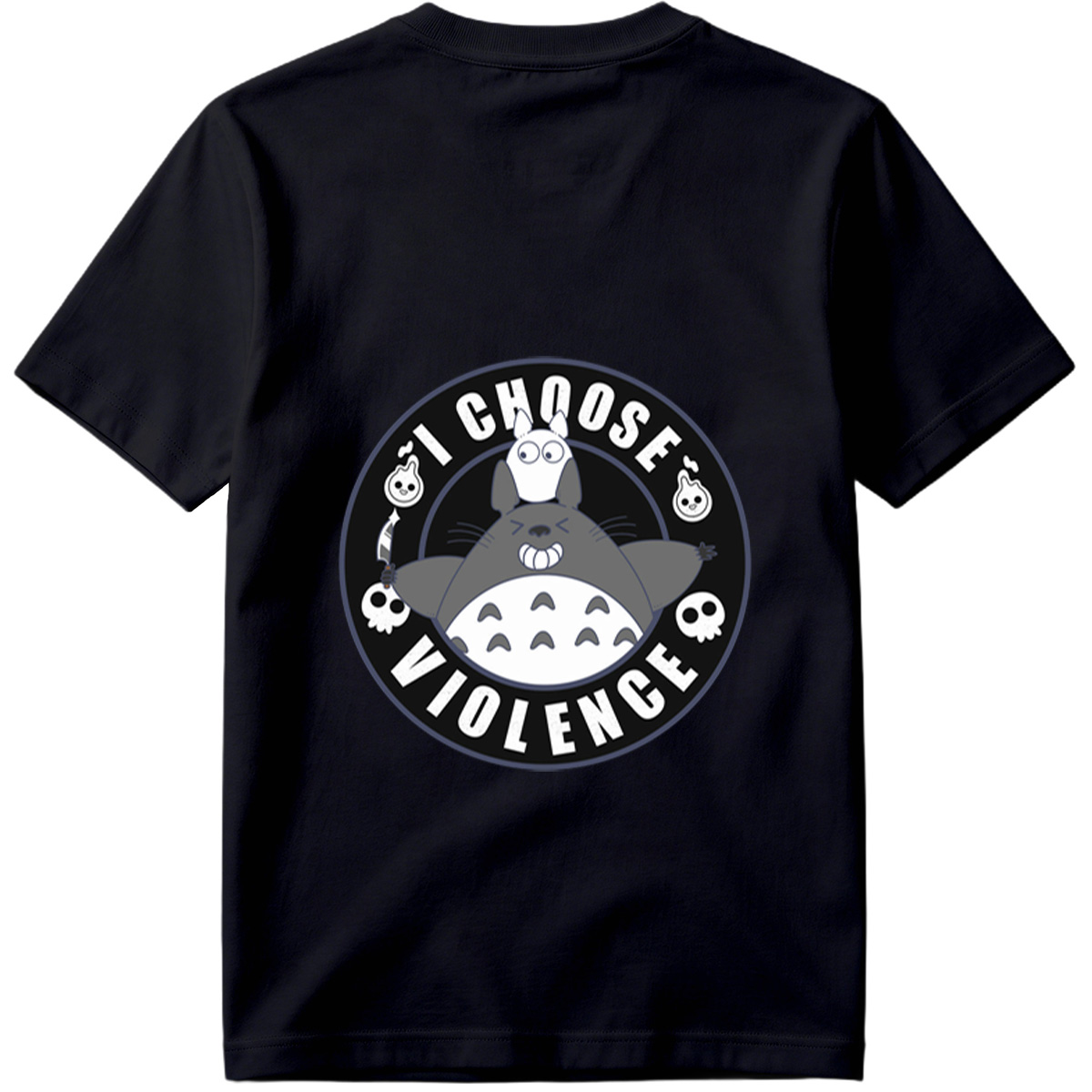 Totoro and Little Totoro - I Choose Violence - Tee