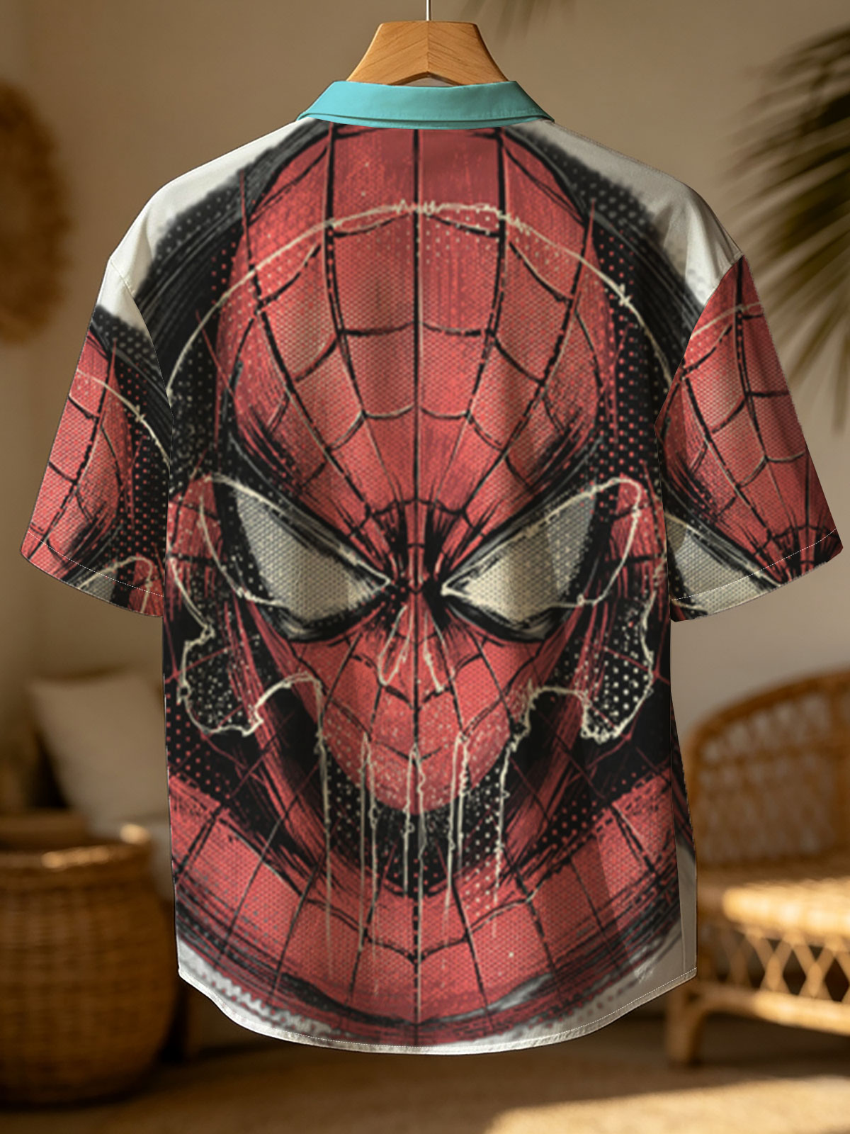 Spider-Man: Iconic Hero in Red and Black Mask Design -  Shirt
