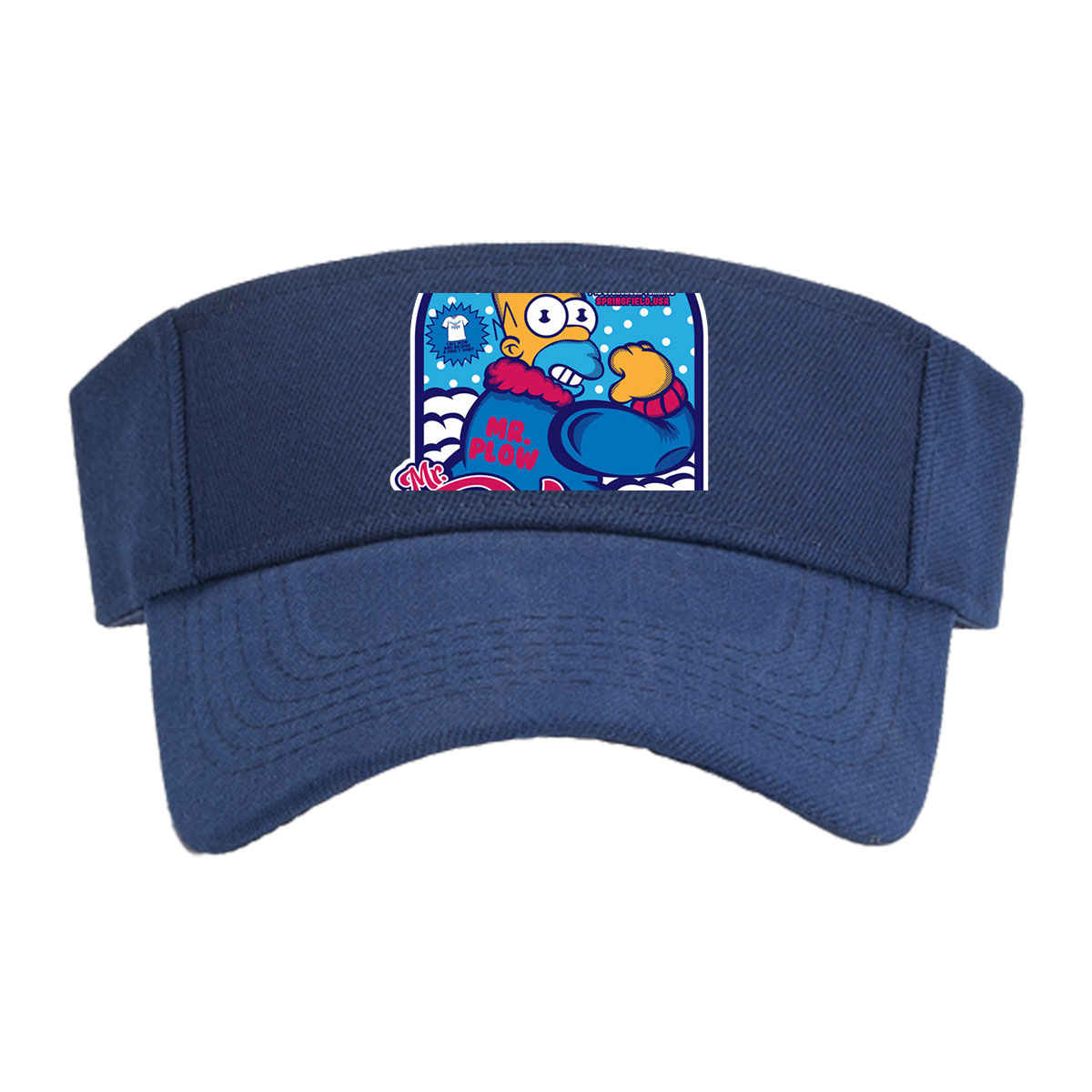Homer Simpson as Mr. Plow, Springfield USA, KL5-3226, Evergreen Terrace -  Visor cap