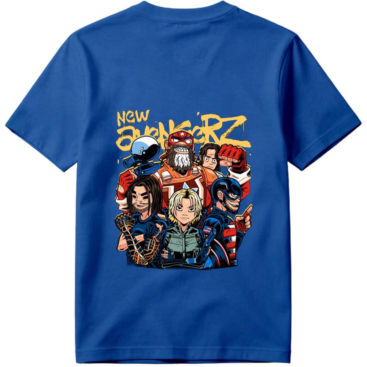 New Avengers: Captain America, Iron Man, Thor, Black Widow, Hulk, Hawkeye - Tee