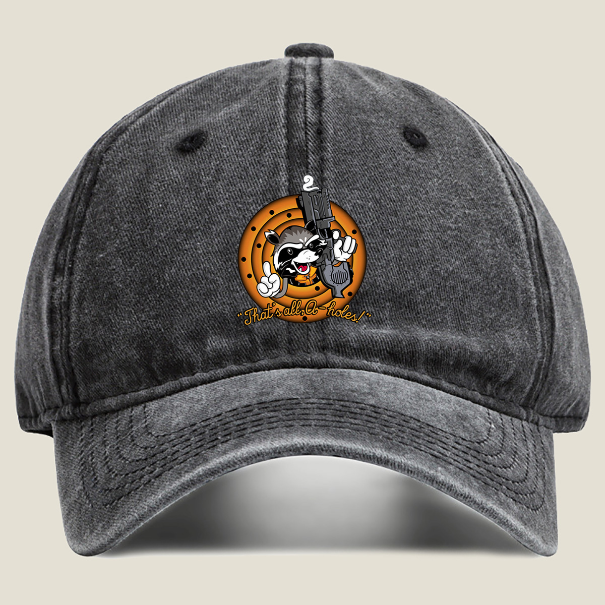 Guardians of the Galaxy - Rocket Raccoon - Washed Denim - Baseball Cap