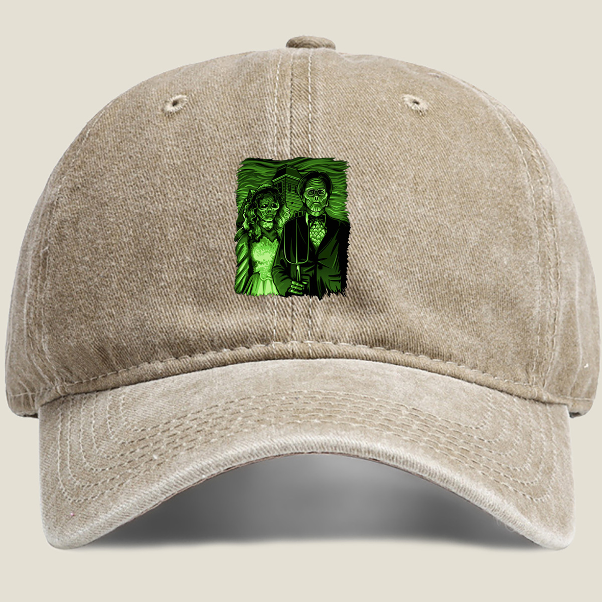 The Addams Family: Morticia and Gomez - Washed Denim - Baseball Cap