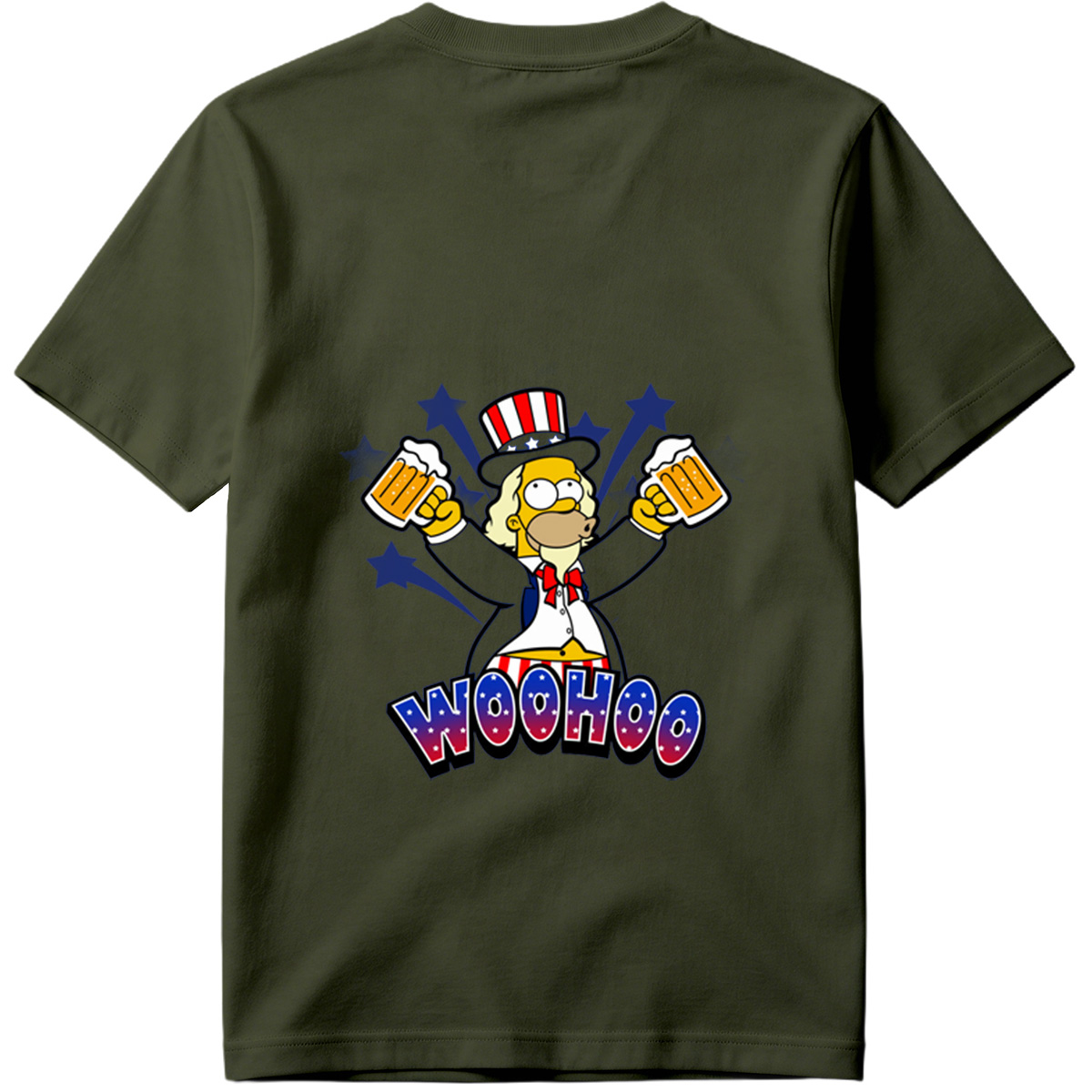 Simpsons Uncle Sam Woohoo - Tee