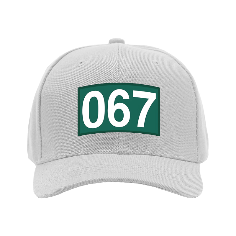 1pc New Baseball Cap with 067 Number Print and Bold Design Unisex Adjustable Hat for Outdoor Activities Sports Fans and Casual Wear Adults and Teens