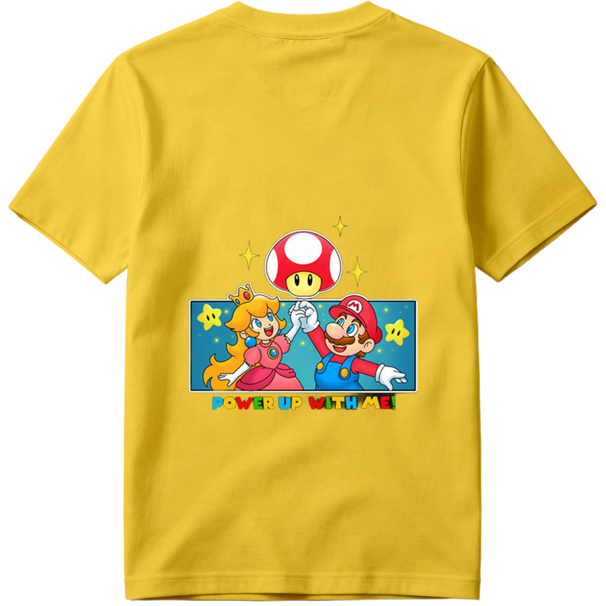 Super Mario: Mario and Peach Power Up with Toad! - Tee
