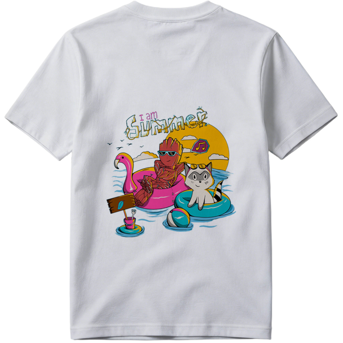 Guardians of the Galaxy: Groot and Rocket Summer Vibes - Tee