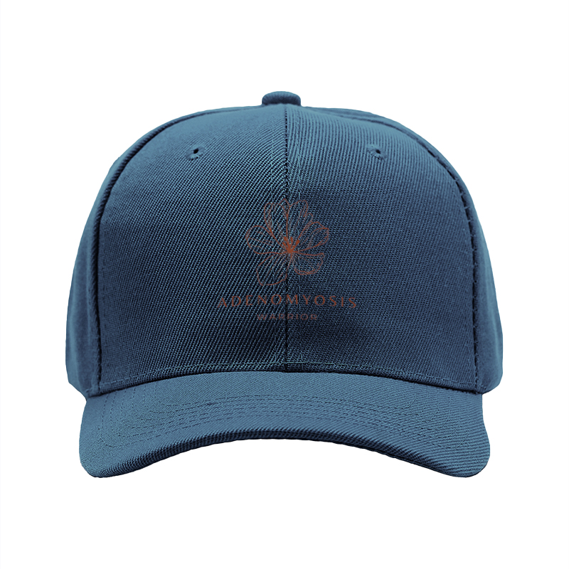 1pc New Baseball Cap with Adenomyosis Warrior Floral Print Unisex Adjustable Hat for Outdoor Activities and Daily Wear Suitable for Adults