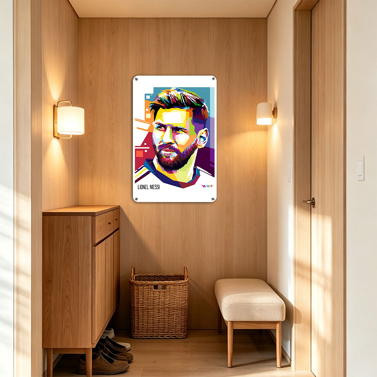 Lionel Messi Pop Art Portrait - painting