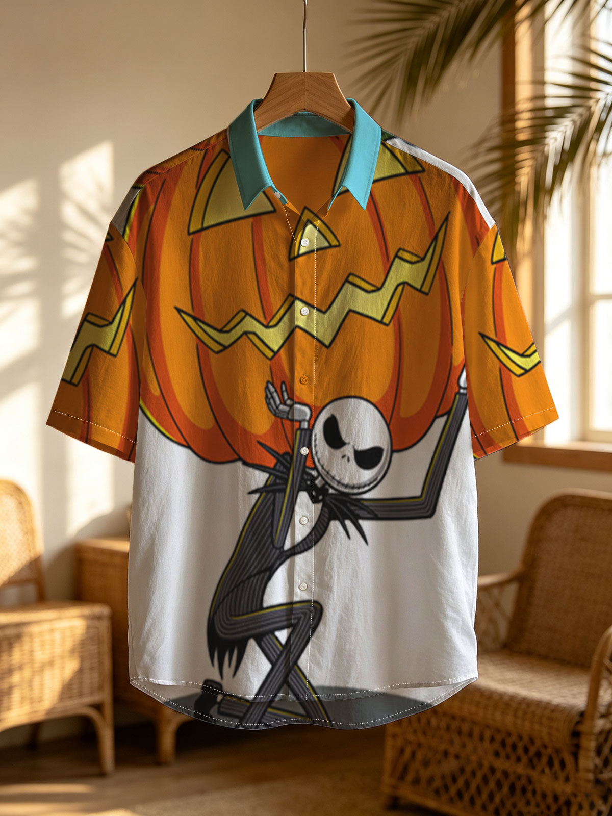 Jack Skellington Holding a Giant Jack-o'-Lantern -  Shirt