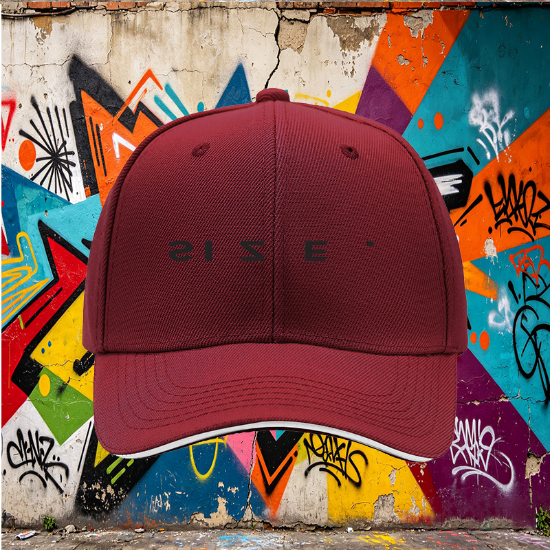 Unisex Classic Sandwich Hat with Size Print Design | Lightweight Baseball Cap for Outdoor Activities, Travel, and Casual Wear | Perfect for Men and Women Seeking Comfortable Sun Protection and Stylish Look