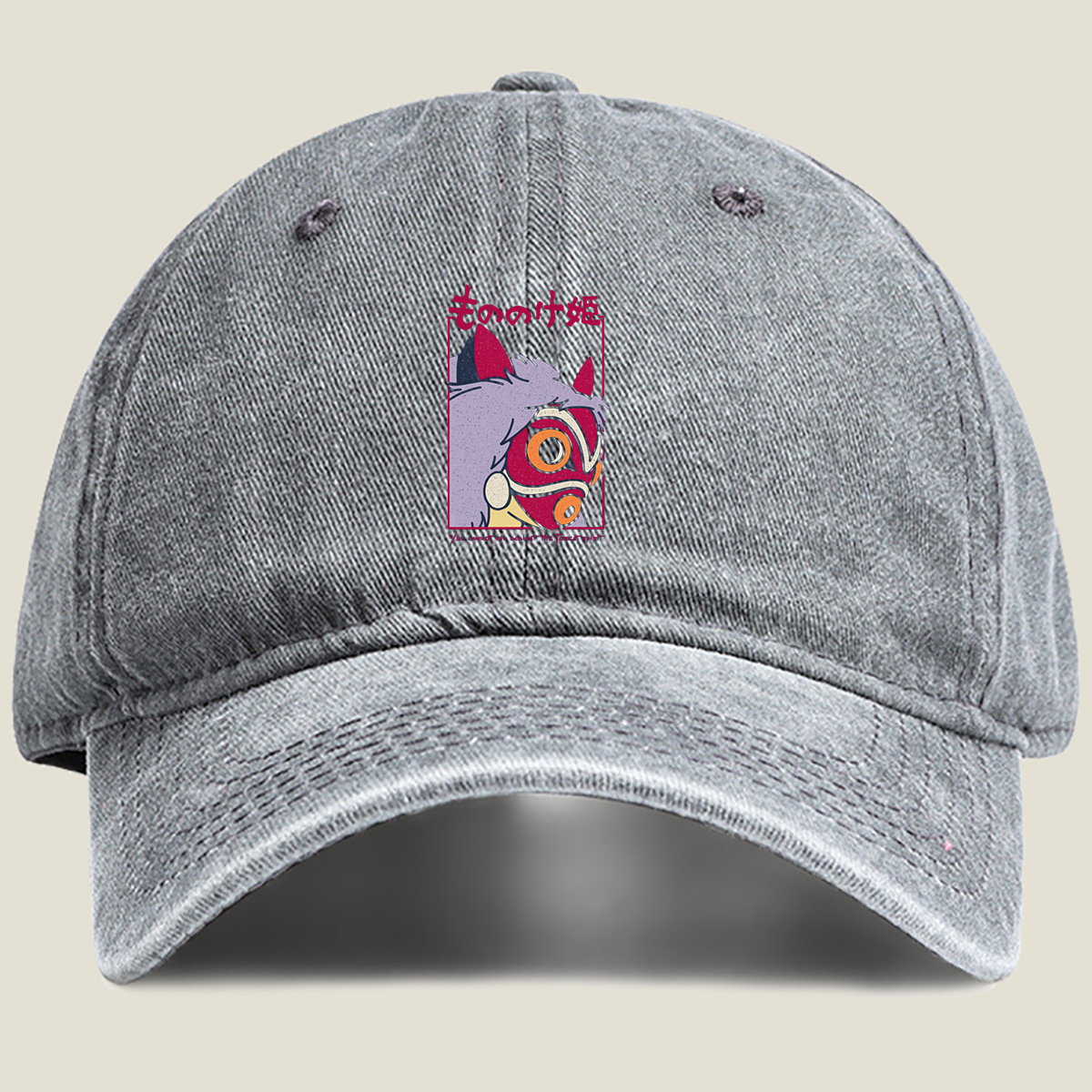 Princess Mononoke - Forest Spirit - Washed Denim - Baseball Cap