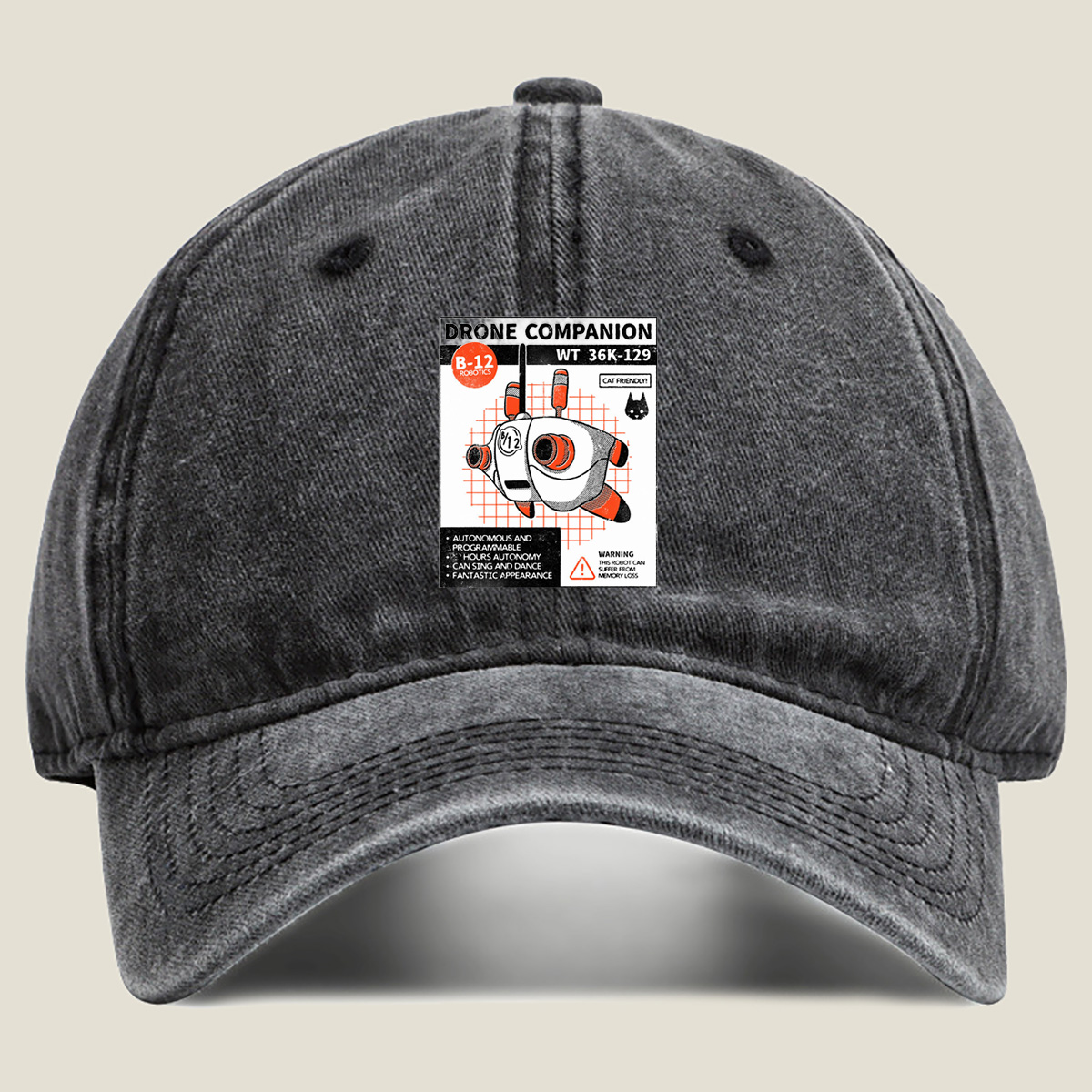 Drone Companion B-12 Robotics WT 36K-129 - Washed Denim - Baseball Cap