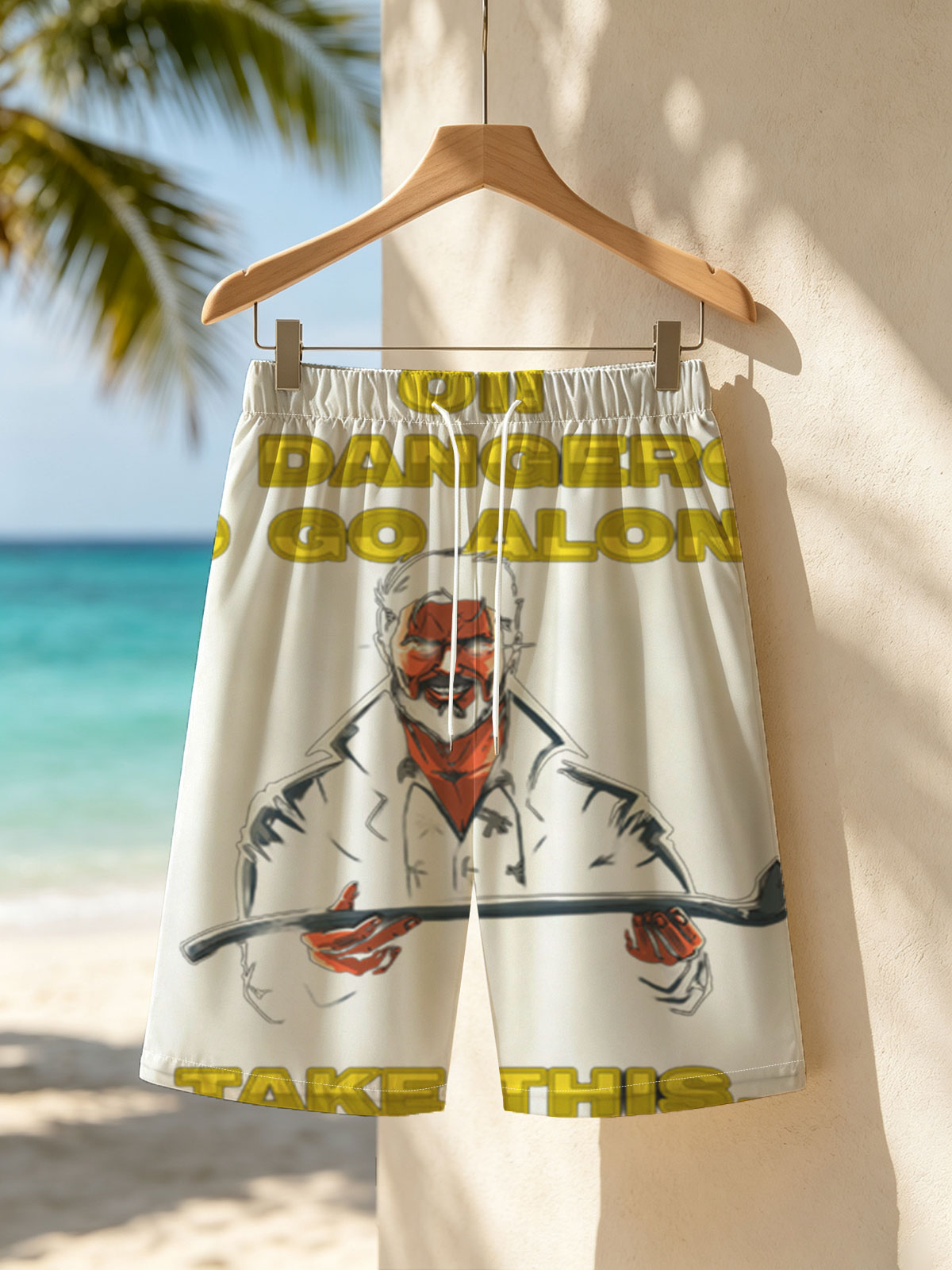 It's Dangerous to Go Alone: Link from The Legend of Zelda -  Beach shorts