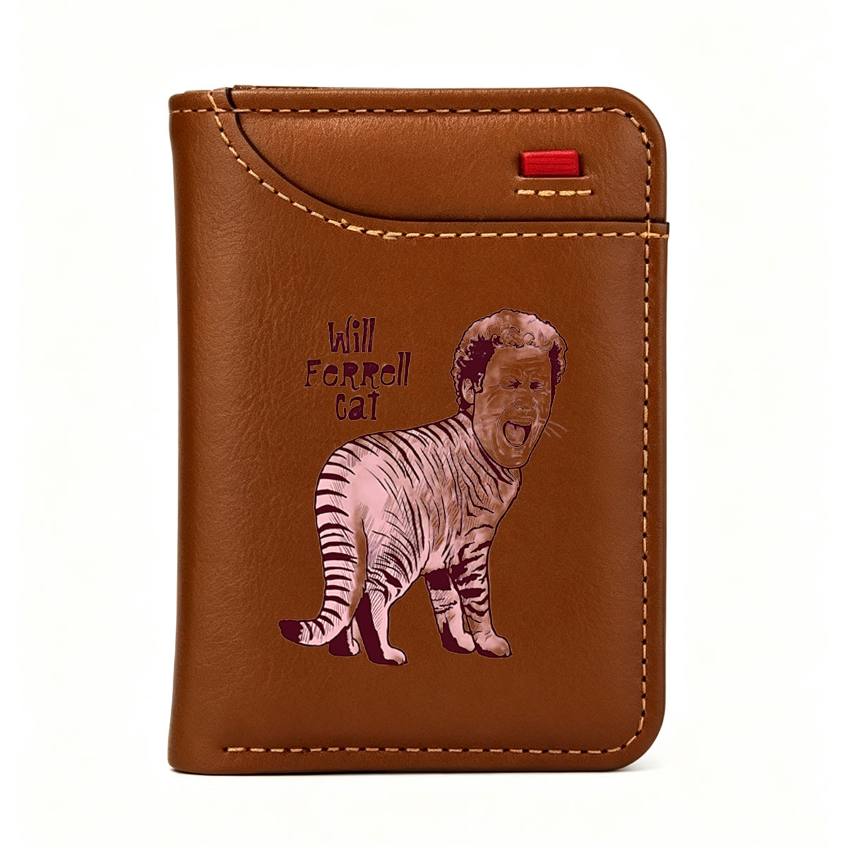 Will Ferrell as a Tiger Cat - Vertical Style Wallet