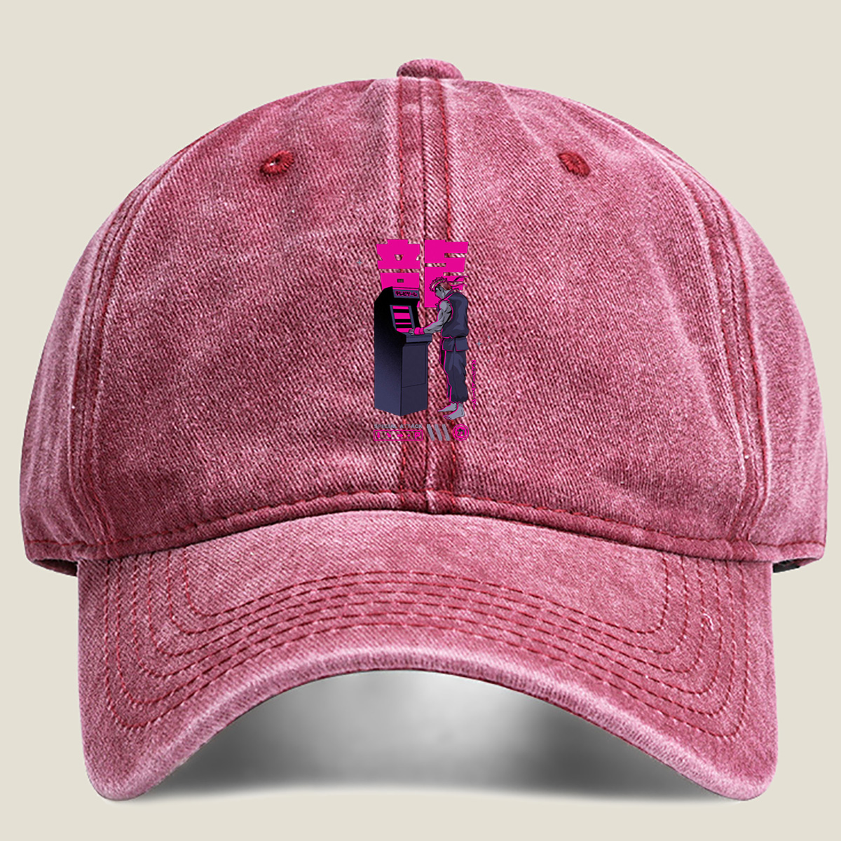 Street Fighter Ryu Arcade - Washed Denim - Baseball Cap