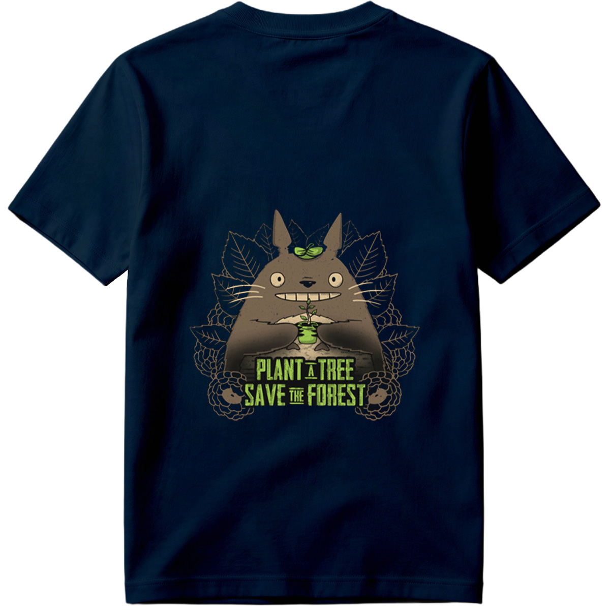 Totoro Plant a Tree Save the Forest - Tee