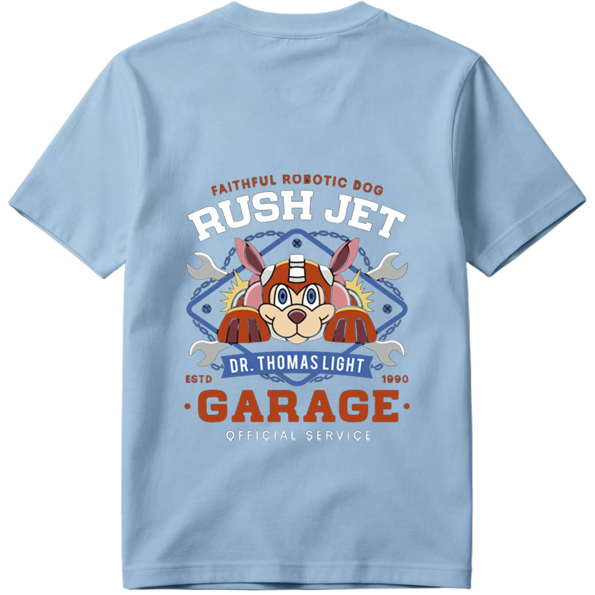 Rush Jet: Dr. Thomas Light Garage Official Service - Tee