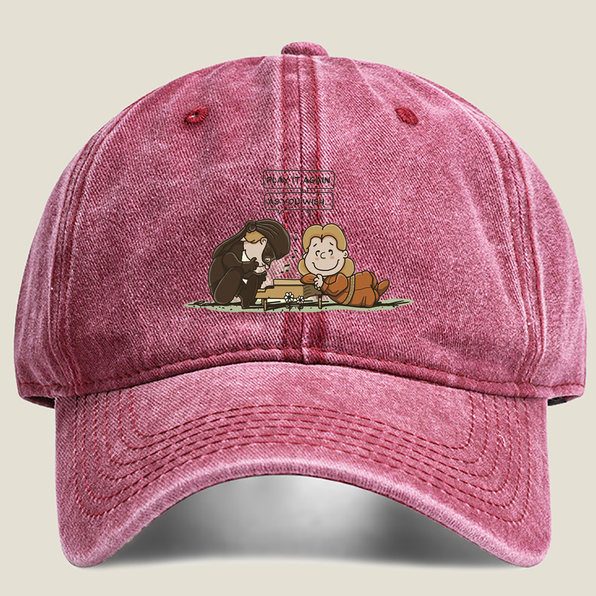 Piano Lessons with a Monkey and a Boy - Washed Denim - Baseball Cap