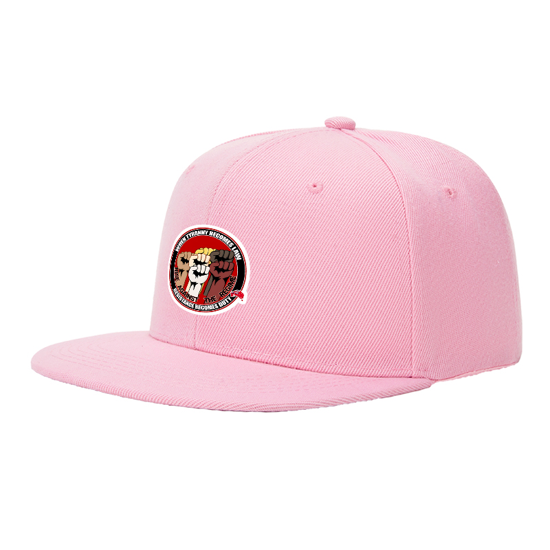 Flat Brim Baseball Cap Rise Against The Regime Fist Print Streetwear Underground Skate Style For Basketball Court Skate Park Urban Activist Skater Hip Hop Artist