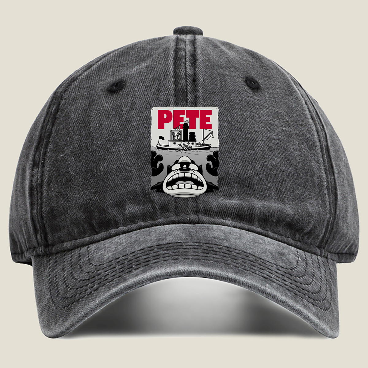 Pete the Cat and the Steamboat Adventure - Washed Denim - Baseball Cap
