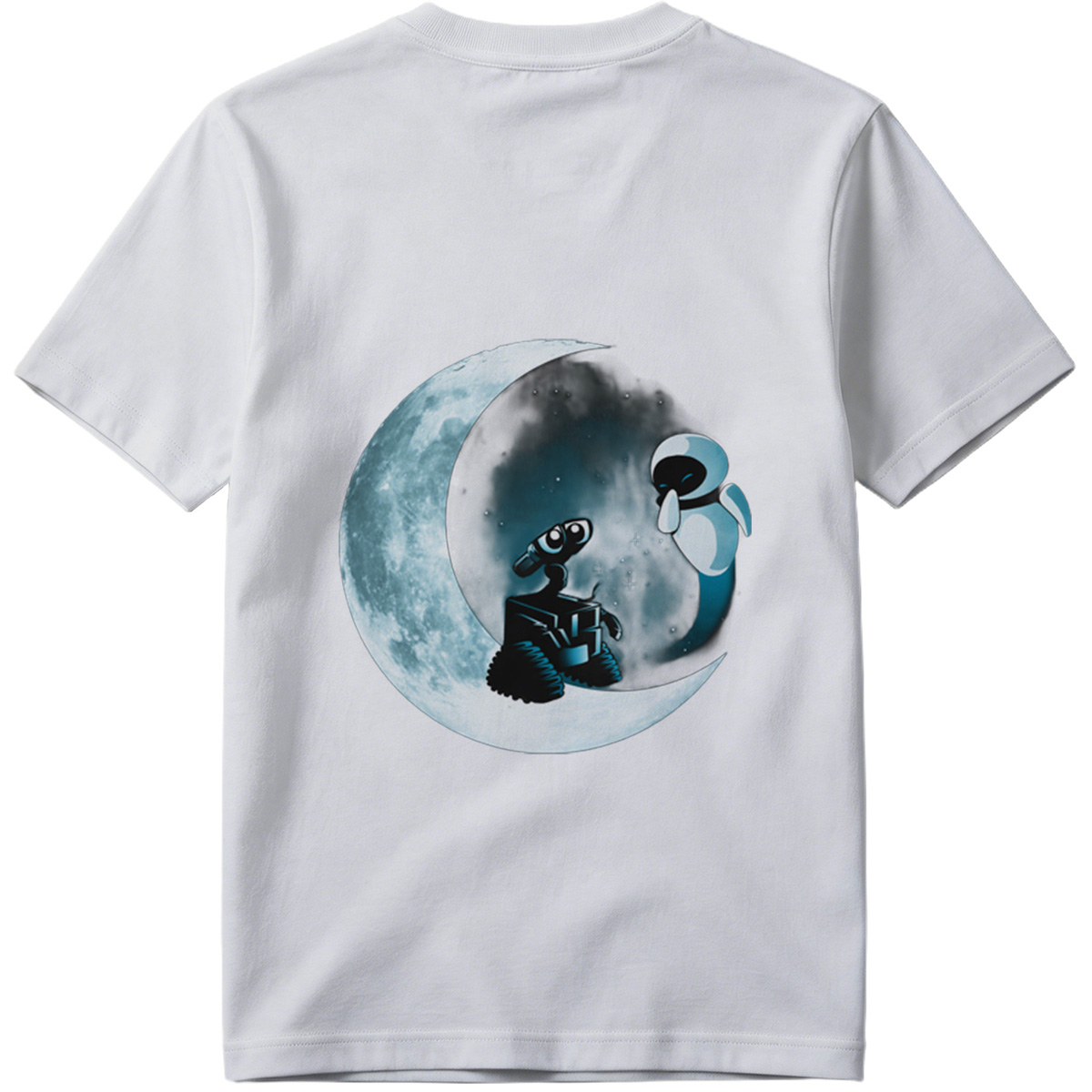 WALL-E and EVE on the Moon - Tee