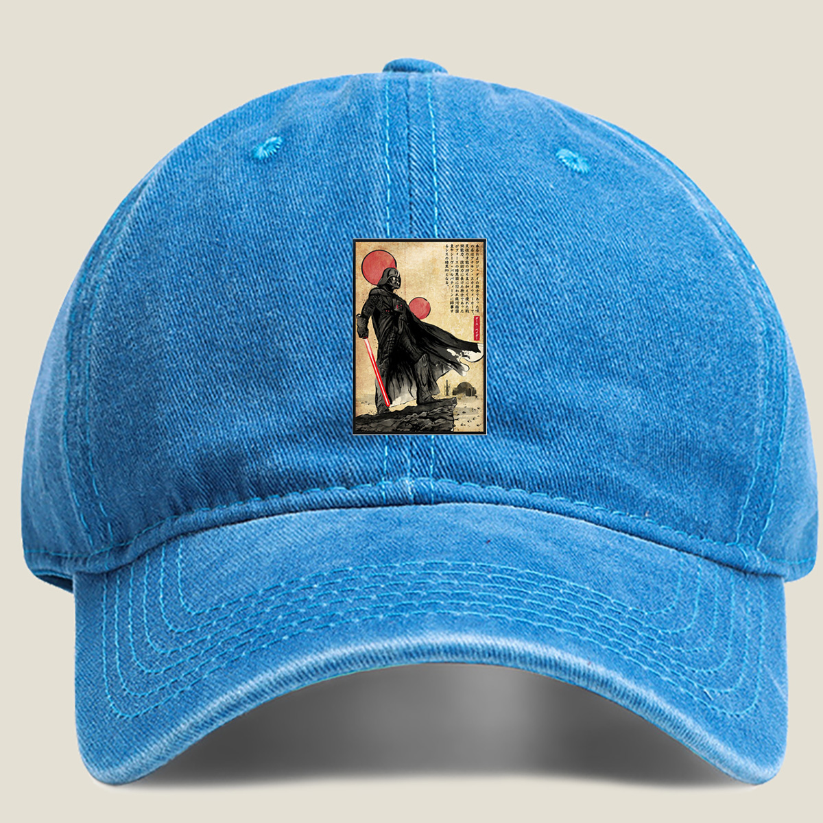 Star Wars: Darth Vader Ukiyo-e Portrait - Washed Denim - Baseball Cap