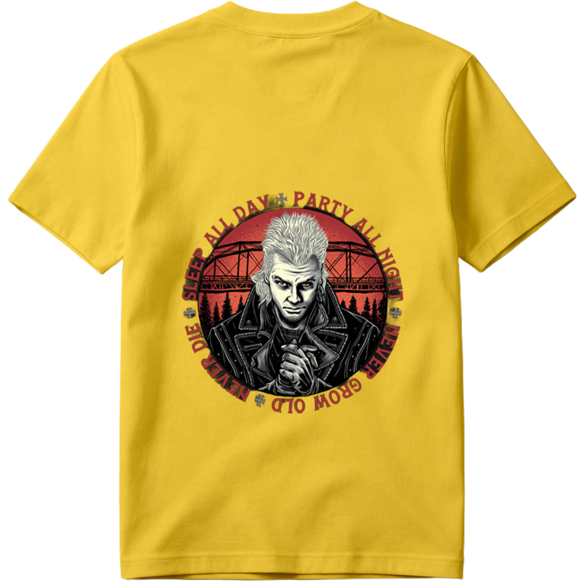 Johnny Silverhand: Sleep All Day, Party All Night, Never Grow Old, Never Die - Tee