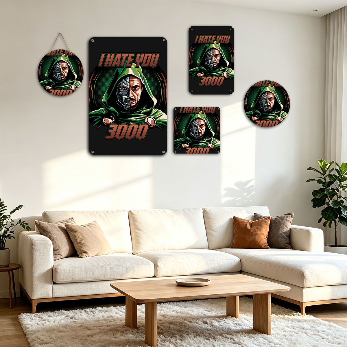 I Hate You 3000: Doctor Doom and Tony Stark Fusion - painting