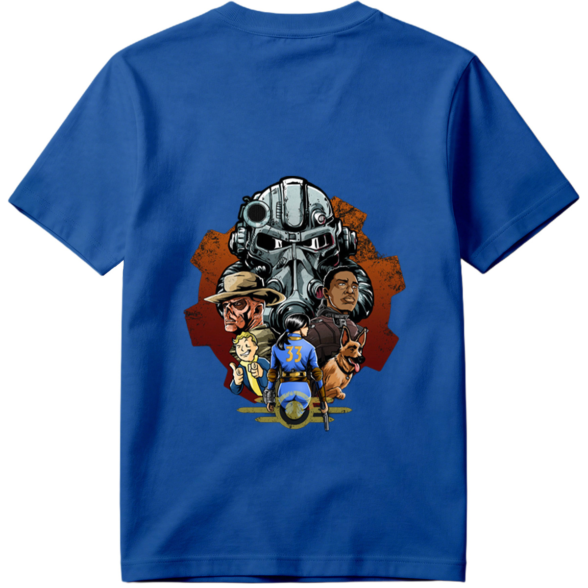 Fallout: Vault Boy, Vault Dweller, Dogmeat, and Brotherhood of Steel - Tee